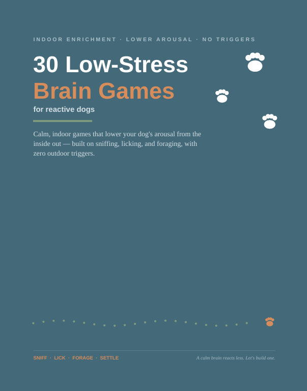 30 Low-Stress Brain Games for Reactive Dogs